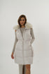 Dugi prsluk s krznom – Soft grey elegance