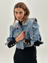 Kratka traper jakna s aplikacijama – Statement Denim