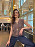 Rebrasti knit prsluk s gumbima – Soft Statement vest
