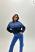 Plavi džemper s uzorkom – Modern Alpine knit