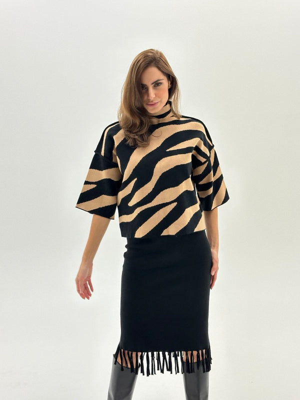 Džemper s animal uzorkom – Statement knit