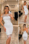 BIJELA ELEGANTNA HALJINA S PERJEM – Statement chic