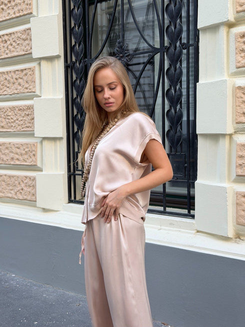 Silk & Saten Komplet – Nude