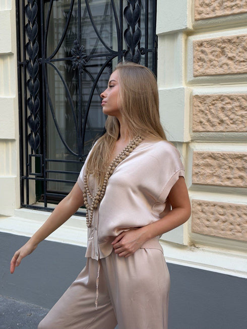 Silk & Saten Komplet – Nude