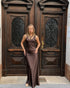Satenska Maxi Haljina – Mocha